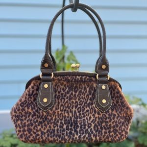 Franco Sarto pinch clasp top closure handbag